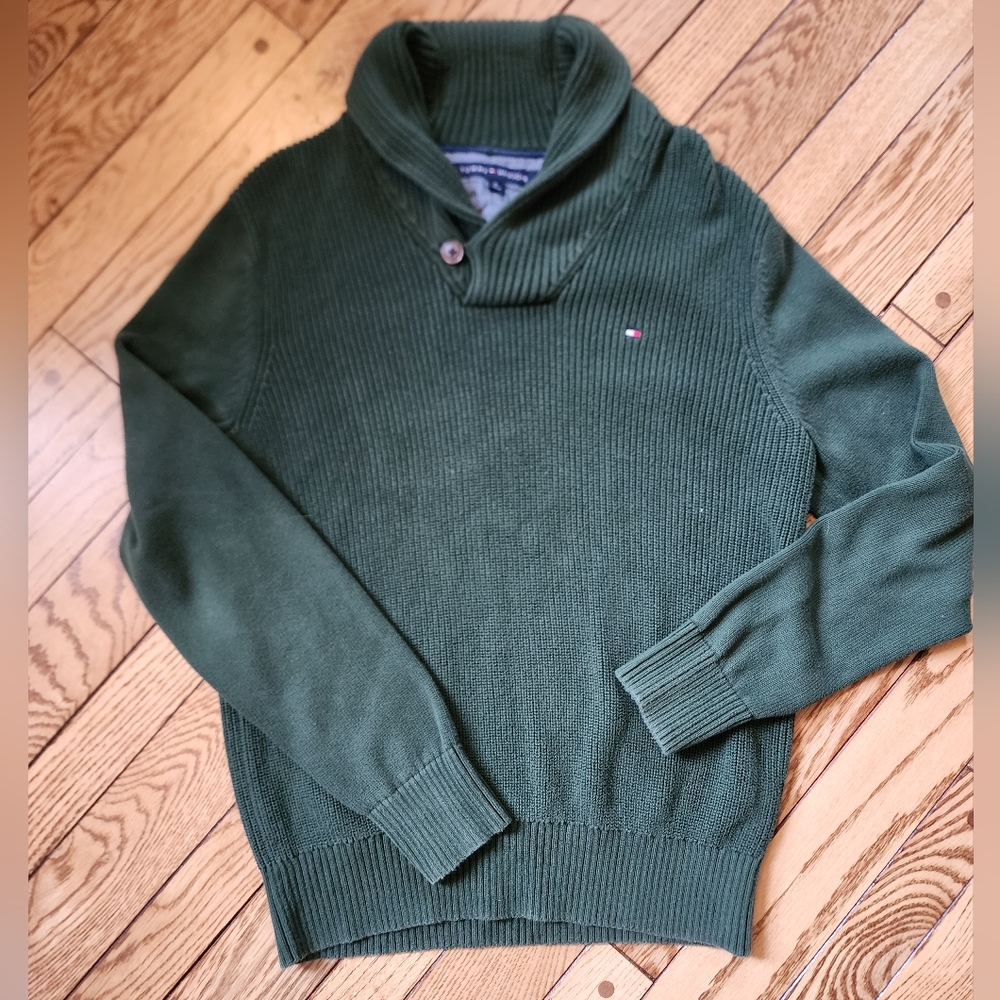 Men's Hunter Green Tommy Hilfiger Sweater